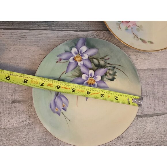 Bavarian Set Of 3 Hand Painted Floral Decorative Plates - Picture 8 of 9
